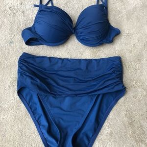 Bleu Rod Beattie Navy Blue Bikini size 4